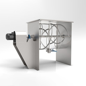 bibo Used Industrial Powder Blending Machine 1000L Ribbon Blender <b>Pump</b> Motor Animal Feed Mixer Crushe Cosmetic Pattern Vacuum - Product Image 3
