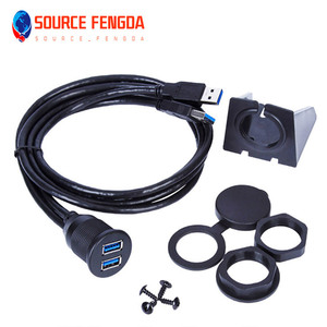 Cable de extensión para panel de salpicadero de coche, cable de extensión de enchufe auxiliar, <span class=keywords><strong>usb</strong></span> 3,0, doble macho a hembra, sata a <span class=keywords><strong>usb</strong></span> 3,0 - Product Image 2