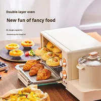 Four à petit-déjeuner en métal Xiaobeizhu 2-en-1 Tout-en-un Multifonctionnel Mini cuiseur vapeur Cuisson Friture Rôtissage 11-20L
