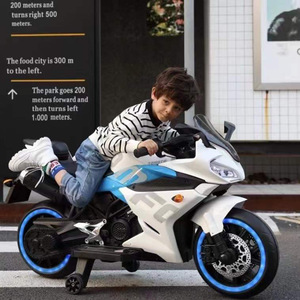 Moto électrique rechargeable TOMBTG pour enfants, jouet pour enfants de 2 à 10 ans, bleue avec lumières et roues - Product Image 2