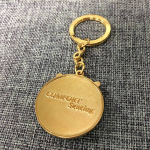 Porte-clés rond vierge en métal avec logo personnalisé, jeton de chariot de courses, chaîne de porte-clés - Product Image 4