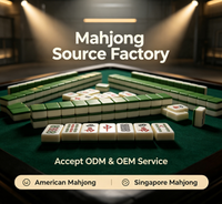 Tuiles de Mahjong en Cristal Haut de Gamme Dorées pour Usage Domestique, Style Cantonais de Hong Kong, Qualité Supérieure, Acrylique, 144 Pièces en Boîte, Préparées à la Main