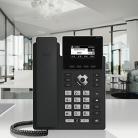 Entry 2 SIP IP VoIP Desktop-Telefon Modell S12 mit 128x64 Display, Kostengünstiges HD-Audio mit POE für Geschäfts-/Hotelnutzung