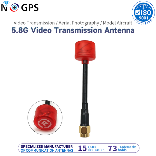 5.8G Left-Handed and Right-Handed High-Gain FPV Transmission Antenna for Goggles and Screen Receiver Antenna