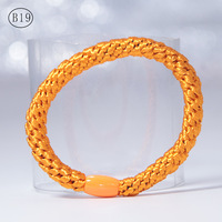 Élastiques à cheveux épais avec cordon de serrage, élastiques tressés, chouchous pour tresses, attaches-queue de cheval en corde pour fille, vente en gros