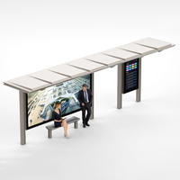 Abri de bus d'hôpital avec surface antibactérienne, design accessible, signalétique directionnelle, auvent de station de transport extérieur personnalisé OEM