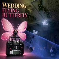 Drone Papillon Télécommandé RC LED à Ailes Battantes pour Cérémonie de Mariage, Première Danse de la Mariée, Demande en Mariage, Événements et Spectacles Aériens - Vente Chaude