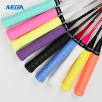 OEM raket tenis pantai Overgrip tahan lama, pita pegangan raket Padel perekat bahan PU