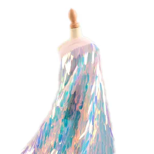 الجملة مخصص أزياء قوس قزح 40 مللي متر كبير مستطيل شكل السيف نسيج مطرز بالترتر ل فستان رقص