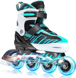 Patins à roulettes ajustables pour filles <span class=keywords><strong>ECOO</strong></span> - Utilisation en extérieur, cadre en alliage d'aluminium épais, design respirant - Product Image 6