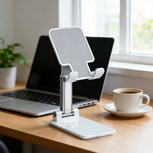 Wholesale Cheap Phone Stand <b>Holder</b> Foldable Height-Adjustable Foldable Office Desktop <b>Tablet</b> ABS Plastic Phone <b>Holder</b> for Gift - Product Image 6