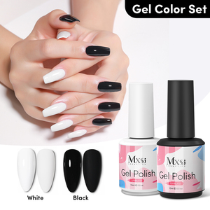 AS 2pcs Jelly Color Gel Polish Set 15ml Semi-Transparent Rose Nude Clear Color DIY Nail Art Gel Vernis Soak Off UV LED Vernis - Product Image 2