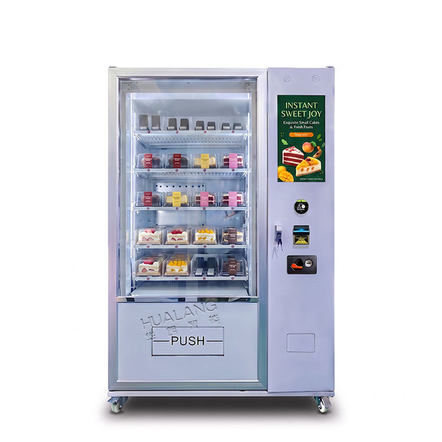 Freshness Preservation Cake Vending Machine for Conveyor Delivery Coin/Bill/card Payment Vending Machine for Foods and Drinks