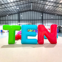 Lettres gonflables géantes 3D personnalisées avec logo, alphabet coloré, imperméables pour l'extérieur, décoration de fête pour la promotion, la publicité et les événements