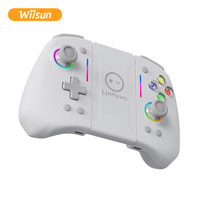 Joystick KS42 RGB Light sans fil à six axes Turbo Fonction Vibration Moteur Commutateur Joycon Console pour les joueurs de jeux
