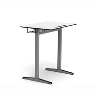 Mesa Escolar de Tablero Laminado de Segunda Generación, Muebles para Aula, Conjunto de Escritorio y Silla para Estudiantes