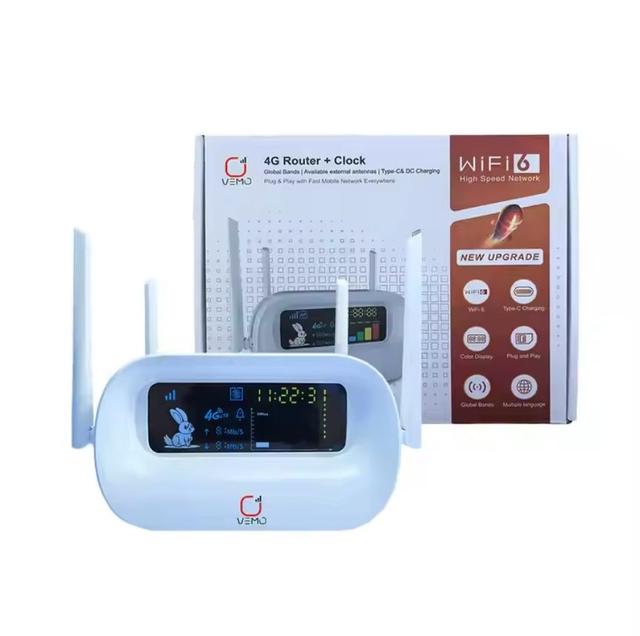 WiFi 6 Mobile Router 4G CPE, with SIM Card Slot and 4 Antenna with Battery Portable 4G LTE Wireless Router