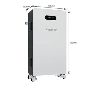 แบตเตอรี่ลิเธียมไอรอนฟอสเฟต Lifepo4 48V 300Ah 15Kwh แบบเคลื่อนที่ ชุดแบตเตอรี่สำรองพลังงานแสงอาทิตย์สำหรับบ้าน ระบบจัดเก็บพลังงานสำรอง - Product Image 3