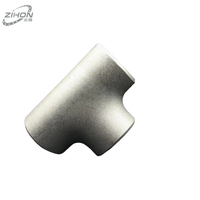 Tubería en T de Acero Inoxidable 304/316L Tipo Reductor Igual ZIHON, Estándar ASME B16.9, con 2 Años de Garantía para Tuberías