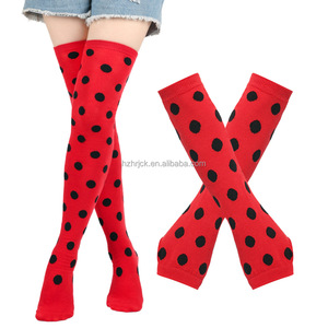 Costume de <span class=keywords><strong>Coccinelle</strong></span> d'Halloween pour Adulte, Déguisement de Danse Cosplay pour Adulte, Bandeau, Gants, Jupe <span class=keywords><strong>Tutu</strong></span> et Bas Rouges et Noirs pour Femme - Product Image 3
