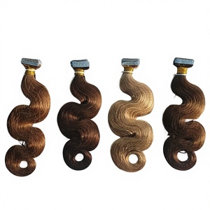 Extensiones de Cabello Humano Remy 100% de Dragonbeauty Factory, de 10 a 30 Pulgadas, Extensiones de Cabello Ruso de Alta Calidad con Cinta Adhesiva, Onduladas y Rizadas, al por Mayor - Product Image 1