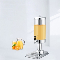 Distributeur de jus commercial Distributeur de boissons rondes 3L Distributeur automatique d'eau froide pour boire des fruits et du lait pour la restauration hôtelière