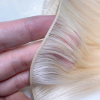 Vendeurs de cheveux de haute qualité Genius Invisible Weft Real Extensiones Cabello Humano Natural Russian Human Hair Extensiones Genius Weft