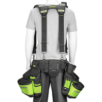 Ceinture à outils professionnelle de qualité supérieure pour hommes, sac de ceinture pour charpentiers, construction, confort avec bretelles