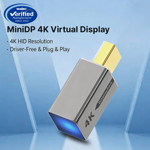Magelei <span class=keywords><strong>Mini</strong></span> <span class=keywords><strong>DP</strong></span> Virtual Display 4K Ultra, Compatible con Control Remoto, Tarjeta Gráfica HD, Windows 10/11, Aleación de Aluminio para <span class=keywords><strong>1.2</strong></span> - Product Image 3