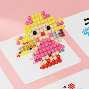 <span class=keywords><strong>Kit</strong></span> <span class=keywords><strong>de</strong></span> <span class=keywords><strong>démarrage</strong></span> créatif pour enfants Perles fusibles Arts & Crafts Accessoires Set Avion & Voiture Jouets sans chaleur Recharge Jouets éducatifs - Product Image 5