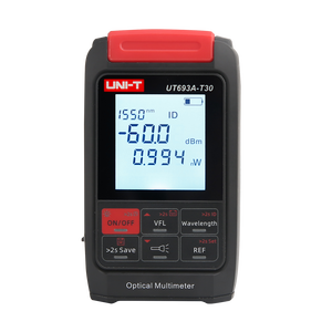 UNI-T UT693A-T30 เครื่องวัดพลังงานแสงแบบมัลติฟังก์ชั่นพร้อมเครื่องทดสอบสายเคเบิล 30mW VFL RJ45 -70 ถึง +10dBm ระดับความแม่นยำ -60dBm~+3dBm - Product Image 3