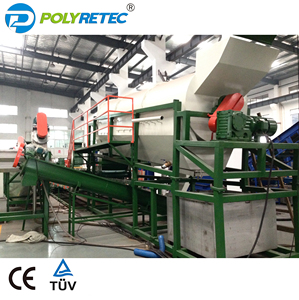 Cấp thực phẩm Chai PET Flakes nghiền Hot ma sát rửa và làm khô dòng với màu sắc và polymer SORTER máy - Product Image 4