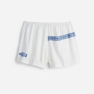 Vente flash - Ensemble en lin tendance pour femmes, été, décontracté, chemise à manches courtes avec short, motif brodé, 2 pièces - Product Image 4