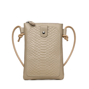 Bolso Bandolera Mini para Teléfono, de Cuero Genuino, Vertical, Pequeño, para Mujer, Venta al Por Mayor de Fábrica - Product Image 3