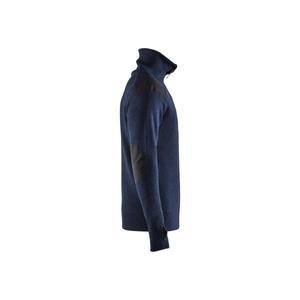BLAKLADER - 463010718698XS Pull en laine Marine foncé/Gris foncé-EAN 7330509754467 WORK HOODIES - Product Image 4