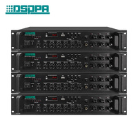 Système de sonorisation numérique multi-zones, amplificateur de sonorisation numérique 100v/70v avec USB et SD