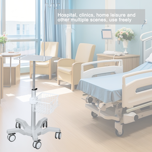 WEIYE 병원 조정 가능한 의료 ECG ICU 기계 인공 호흡기 카트 호흡 계기 트롤리 - Product Image 5