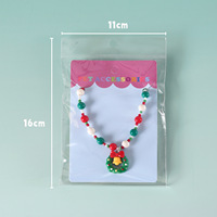 Collier réglable en plastique perlé pour animaux de compagnie avec nœud, pendentif élan et guirlande, collier de dessin animé pour chat, accessoire toutes saisons