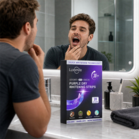 Luxsmile bandes dentaires Logo privé bande de blanchiment de polissage des dents personnalisé propre Logo Pap dissolvant le blanchiment des dents brillantes