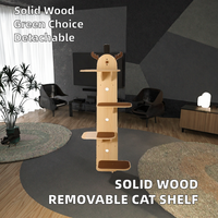 Maison en bois moderne à plusieurs étages de vente chaude pour la structure d'escalade d'arbre de Style classique de chats avec l'emballage de carton