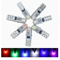 2 Piezas Bombilla LED T5 2SMD 3014 3020 para Motocicleta, Luz Indicadora de Dispersión 3D, Lámpara de Interruptor para Tablero de Instrumentos y HVAC, 12V