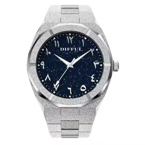 DIFFUL marchio completo in acciaio inox quadrante stile giapponese movimento stella <span class=keywords><strong>polvere</strong></span> arabica smerigliato orologio da uomo - Product Image 1