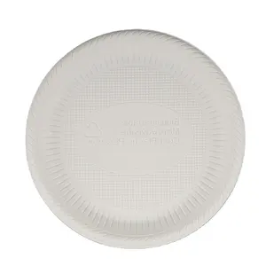 15%off Disposable 100% Biodegradable Cornstarch Corn Starch Round Plate Dish