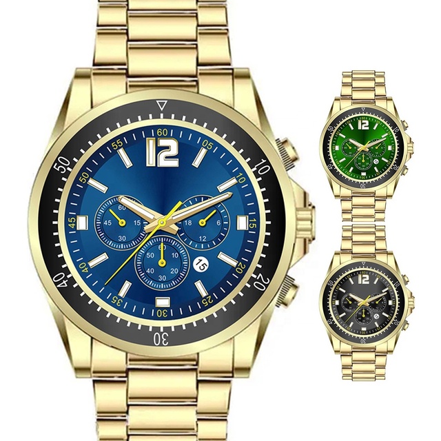 Custom Logo Stainless Steel 100M Waterproof Best Classic Designer Branded Original Gold Watches Wrist Quartz Watch for Men