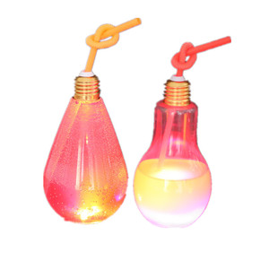 DAMAI Gobelets lumineux LED en plastique pour boissons, avec couvercles et pailles, qui brillent dans le noir, pour fêtes et événements - Product Image 5