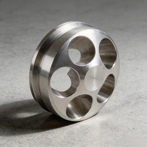 Brida de aluminio CNC certificada ISO9001 - Brida de salida mecanizada con precisión, piezas forjadas de alto rendimiento, perforación por electroerosión por hilo - Product Image 1