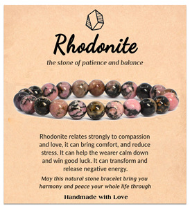 Vente en gros pas cher <span class=keywords><strong>prix</strong></span> hématite bleu rose rouge brun yeux de tigre pierre perlée énergie bracelet pour hommes et femmes bijoux - Product Image 5