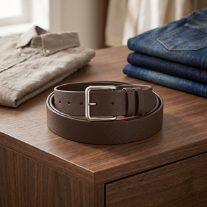 Ceinture en cuir véritable pour hommes – Ceinture classique et tendance, solide et durable - Product Image 2