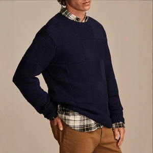 2025 <span class=keywords><strong>pull</strong></span> en tricot à carreaux pour hommes européens et américains-<span class=keywords><strong>pull</strong></span> à col rond Style <span class=keywords><strong>Vintage</strong></span> <span class=keywords><strong>pull</strong></span> d'hiver décontracté - Product Image 4
