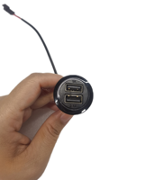 Qc 3,0 Carga rápida Usb Dual Car Charger Tipo C bus USB Socket para sistema de entretenimiento